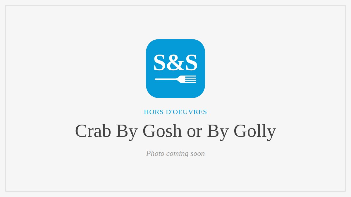 Steak and Seafood title card for Crab By Gosh or By Golly, photo coming soon