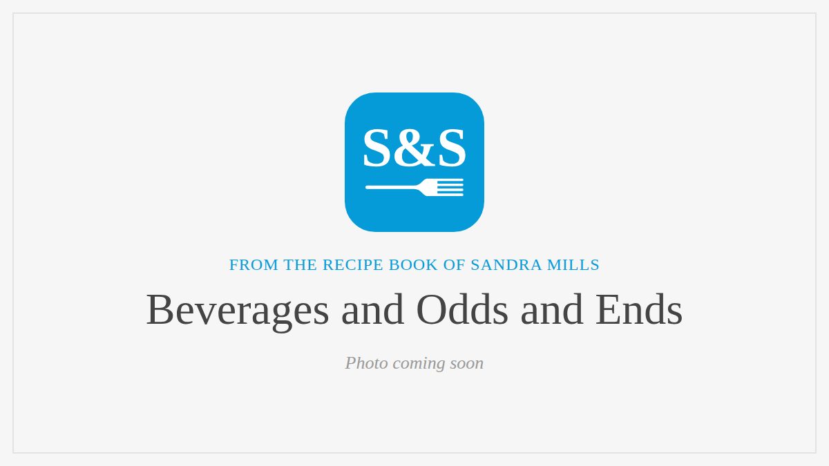 Steak and Seafood title card for beverages and odds and ends, photos coming soon