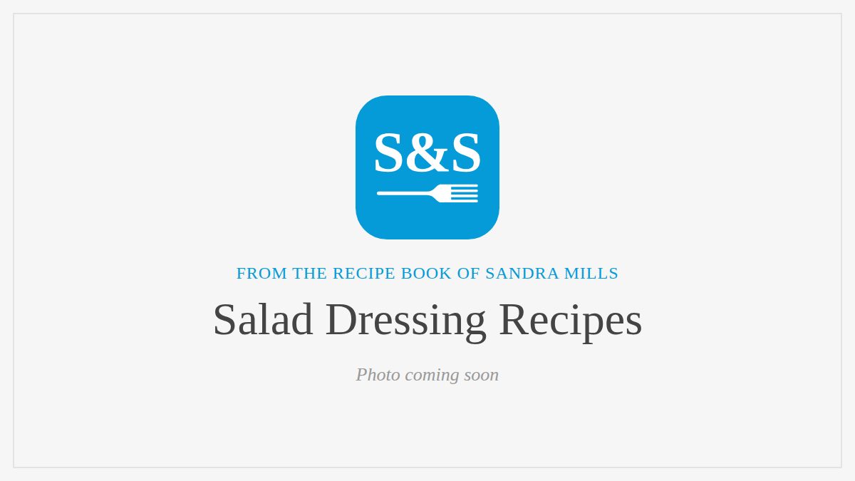 Steak and Seafood title card for salad dressing recipes, photos coming soon
