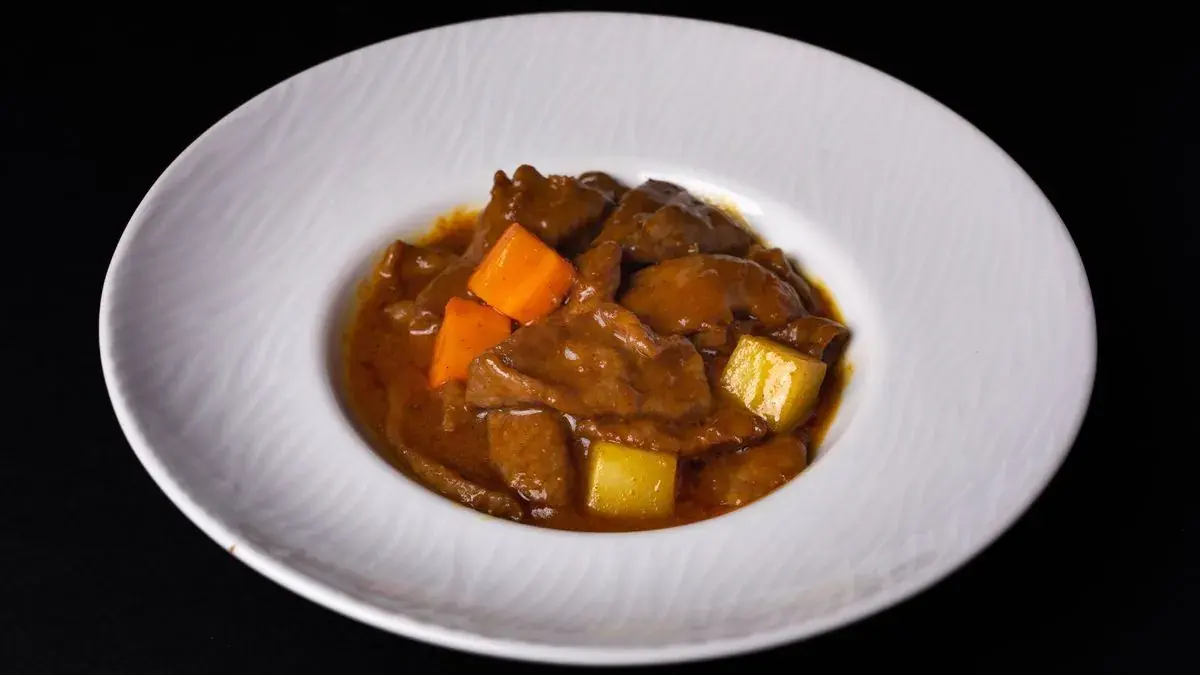 Beef stew with carrots and potatoes